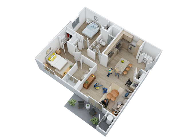 B1 Barrier Free 16-1104 floor plan
